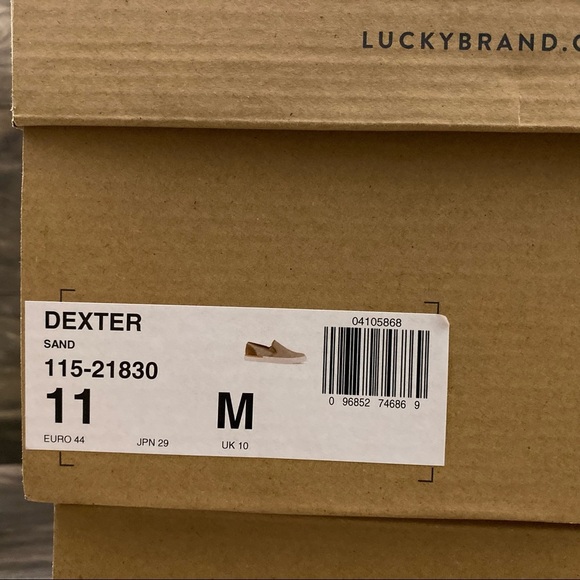 NIB Lucky Brand Dexter Washed Canvas Slip On - Picture 11 of 11